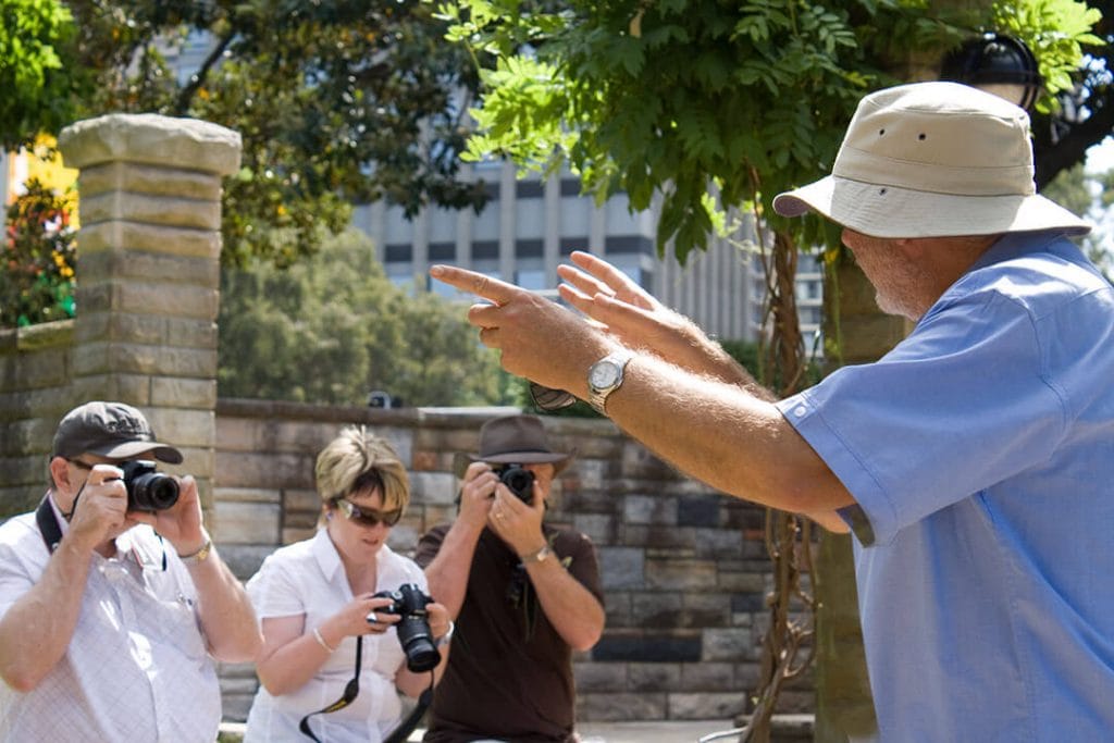 Andy teaching photography